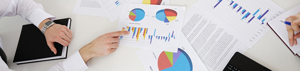 Six Sigma Group Looking at Pie Charts in Master Black Belt Training Course